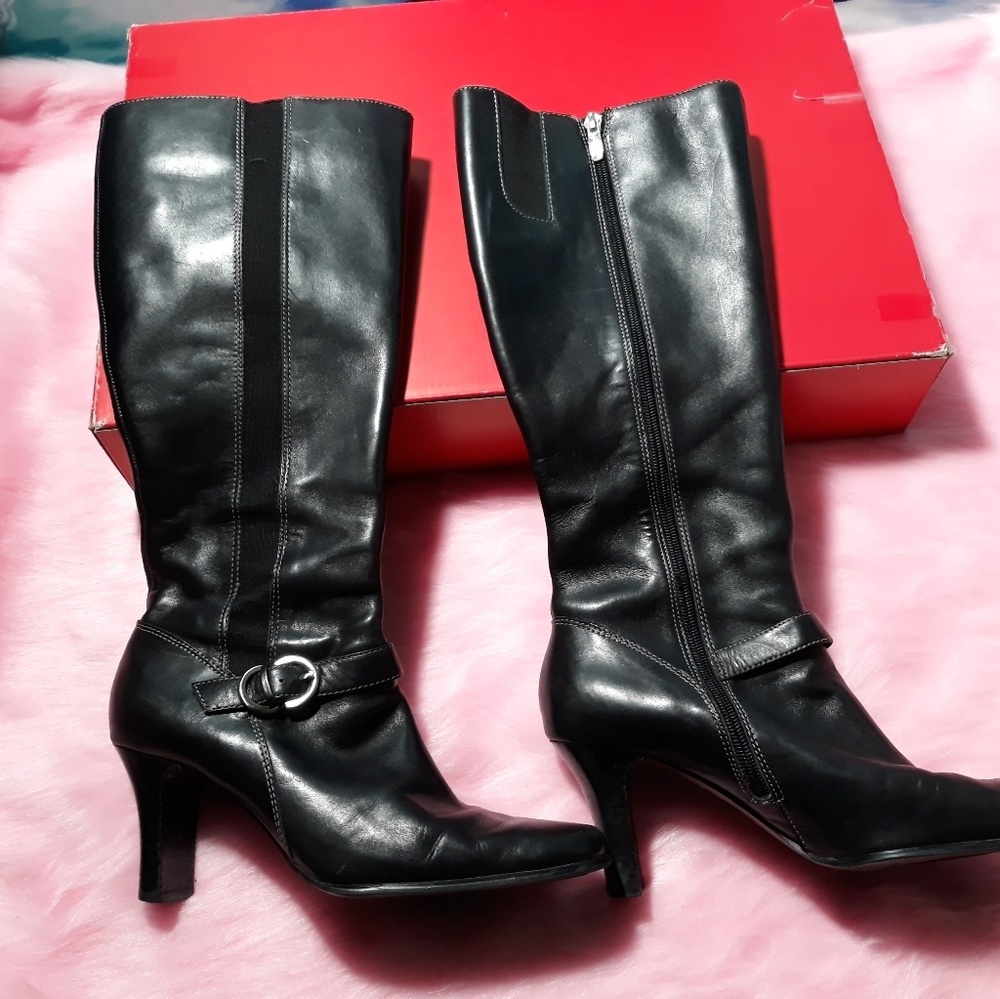 Ann Klein Akmead leather boots